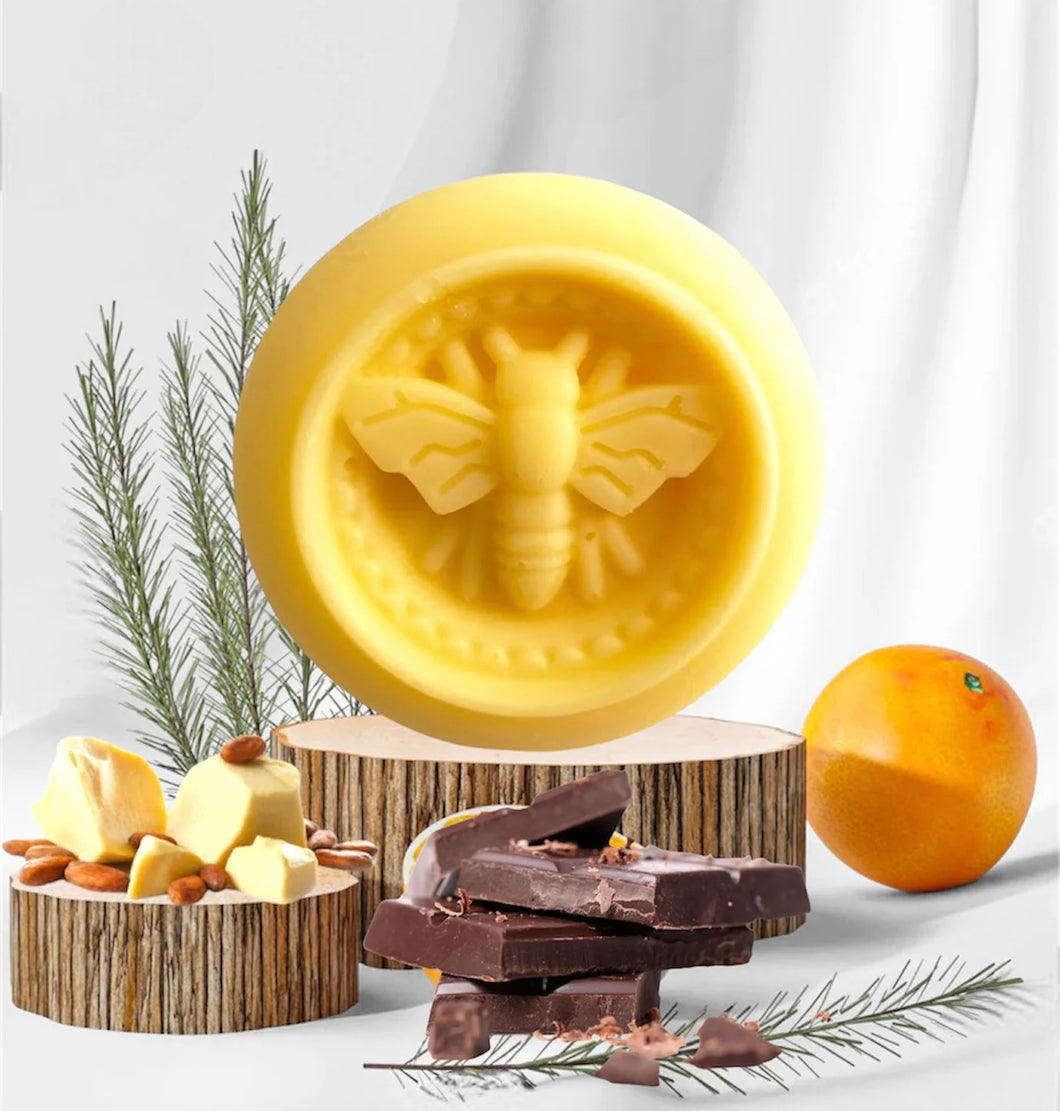 Orange Chocolate Cocoa Butter Lotion Bar 1.5oz organic All Natural Cocoa Butter Lotion