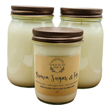 Load image into Gallery viewer, Brown sugar &amp; Fig-Soy Wax Mason Jar Candle
