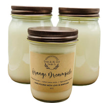 Load image into Gallery viewer, Orange Dreamsicle-Soy Wax Mason Jar Candle
