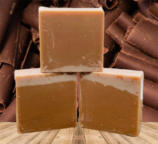 Chocolate Bar Soap 5oz- Organic Handmade Vegan Soap Bar With All Natural Ingredients