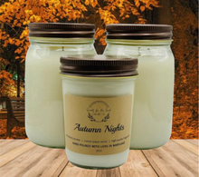 Load image into Gallery viewer, Autumn Nights Scented Soy Wax Fall Candle

