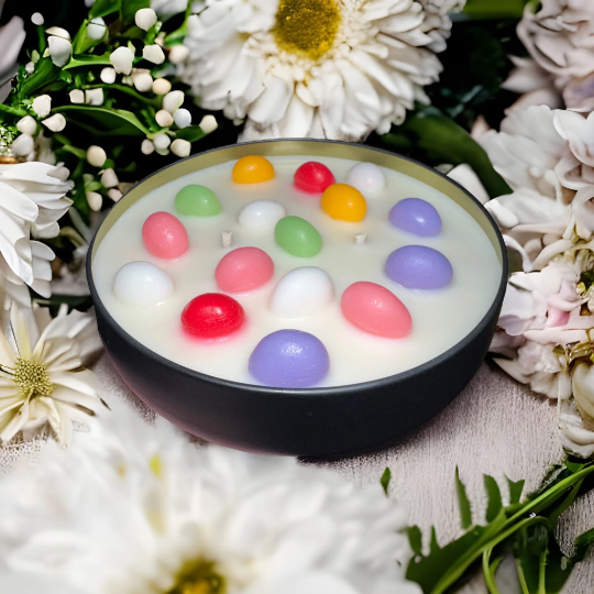 Easter Jellybean Soy Wax Candle 16oz Double wicked jellybean candle