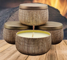 Load image into Gallery viewer, Firewood Scented Soy Wax Candle 8oz
