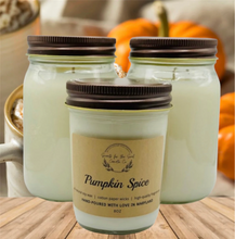 Load image into Gallery viewer, Pumpkin Spice Scented Soy Wax Mason Jar Candle
