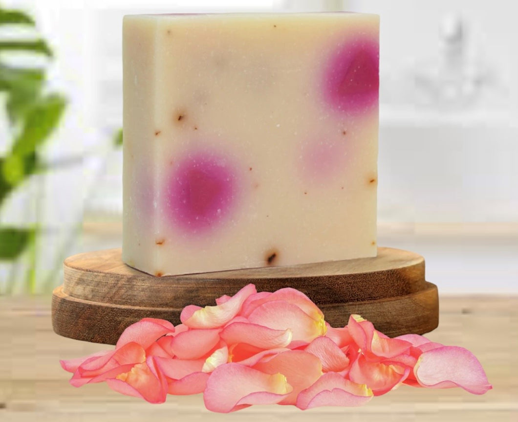 Flower Petal Floral Bar soap 5oz Organic Handmade Vegan Soap Bar With All Natural Ingredients