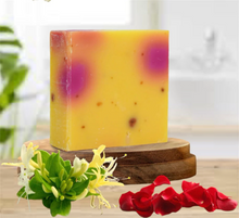 Load image into Gallery viewer, Honeysuckle Bar Soap 5oz- Organic Handmade Vegan Soap Bar With All Natural Ingredients
