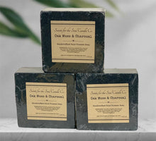 Load image into Gallery viewer, Oak moss &amp; Activated Charcoal Soap Bar 5oz- Organic Handmade Vegan Soap Bar With All Natural Ingredients
