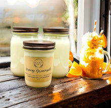 Load image into Gallery viewer, Orange Dreamsicle-Soy Wax Mason Jar Candle
