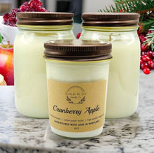 Load image into Gallery viewer, Cranberry Apple Marmalade Scented Soy Wax Candle
