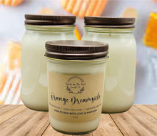 Load image into Gallery viewer, Orange Dreamsicle-Soy Wax Mason Jar Candle
