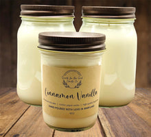 Load image into Gallery viewer, Cinnamon Vanilla-Soy Wax Mason Jar Candle
