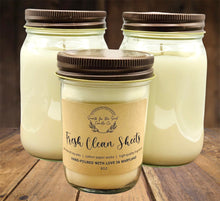 Load image into Gallery viewer, Fresh Clean Sheets-Soy Wax Mason Jar Candle
