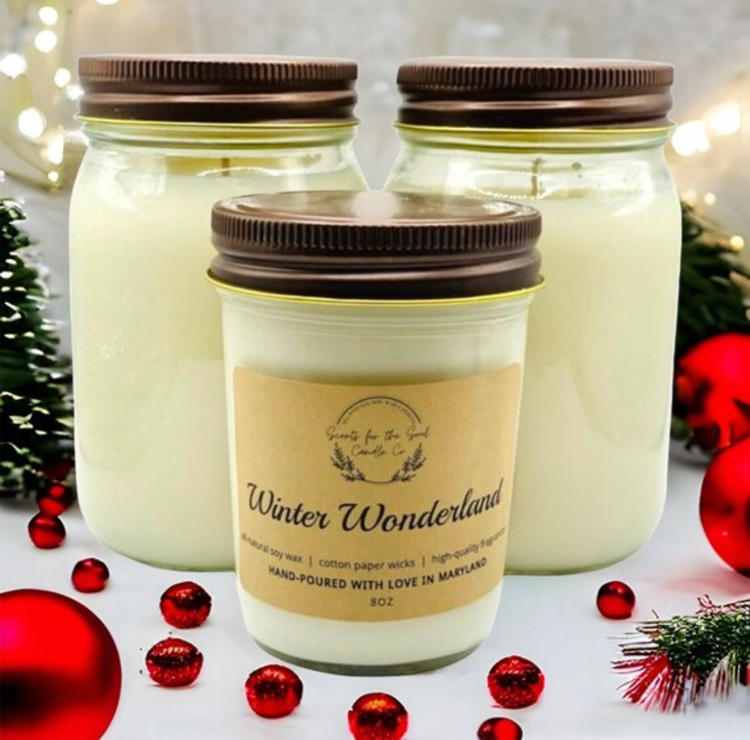 Winter Wonderland Scented Soy Wax Candle
