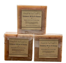 Load image into Gallery viewer, Oatmeal Milk &amp; Honey Bar Soap 5oz- Organic Handmade Vegan Soap Bar With All Natural Ingredients
